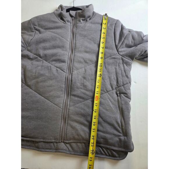 Three Dots Quilted Knit Cozy Jacket Gray Large - Picture 4 of 8